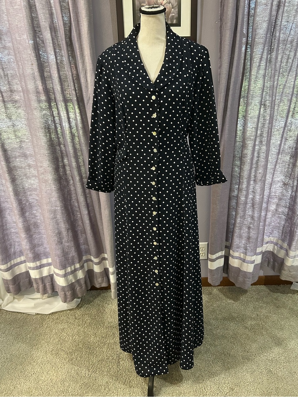 Vintage DW by David Warren Polka Dot Dress
